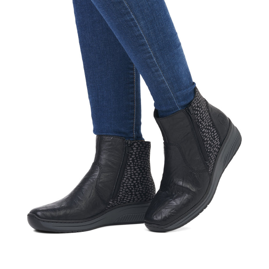 Rieker 48759 Ankle Boots-Black