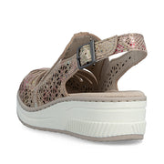 Rieker 48763-90 Ladies' Shoes-Beige Multi