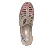 Rieker 48763-90 Ladies' Shoes-Beige Multi