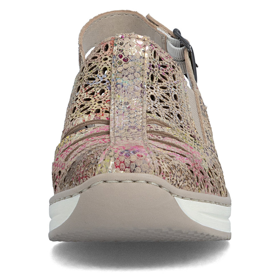Rieker 48763-90 Ladies' Shoes-Beige Multi
