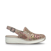 Rieker 48763-90 Ladies' Shoes-Beige Multi