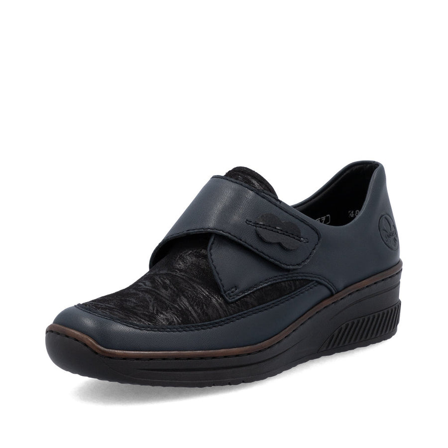 Rieker 487C0-15 Shoes-NAVY