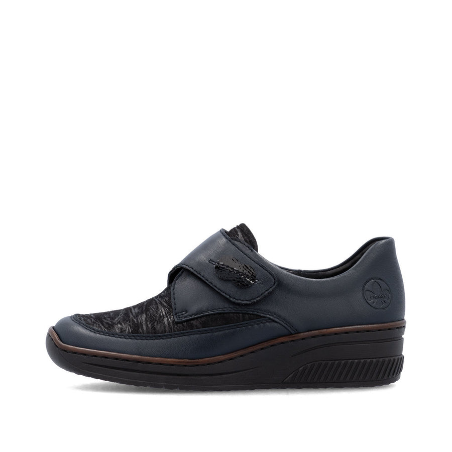 Rieker 487C0-15 Shoes-NAVY