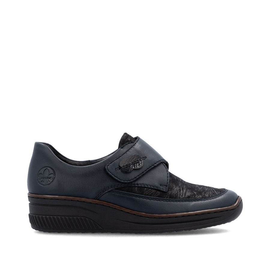 Rieker 487C0-15 Shoes-NAVY