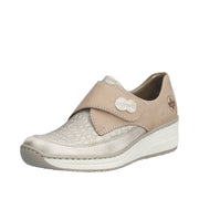 Rieker 487C0 Shoes-Beige Combo