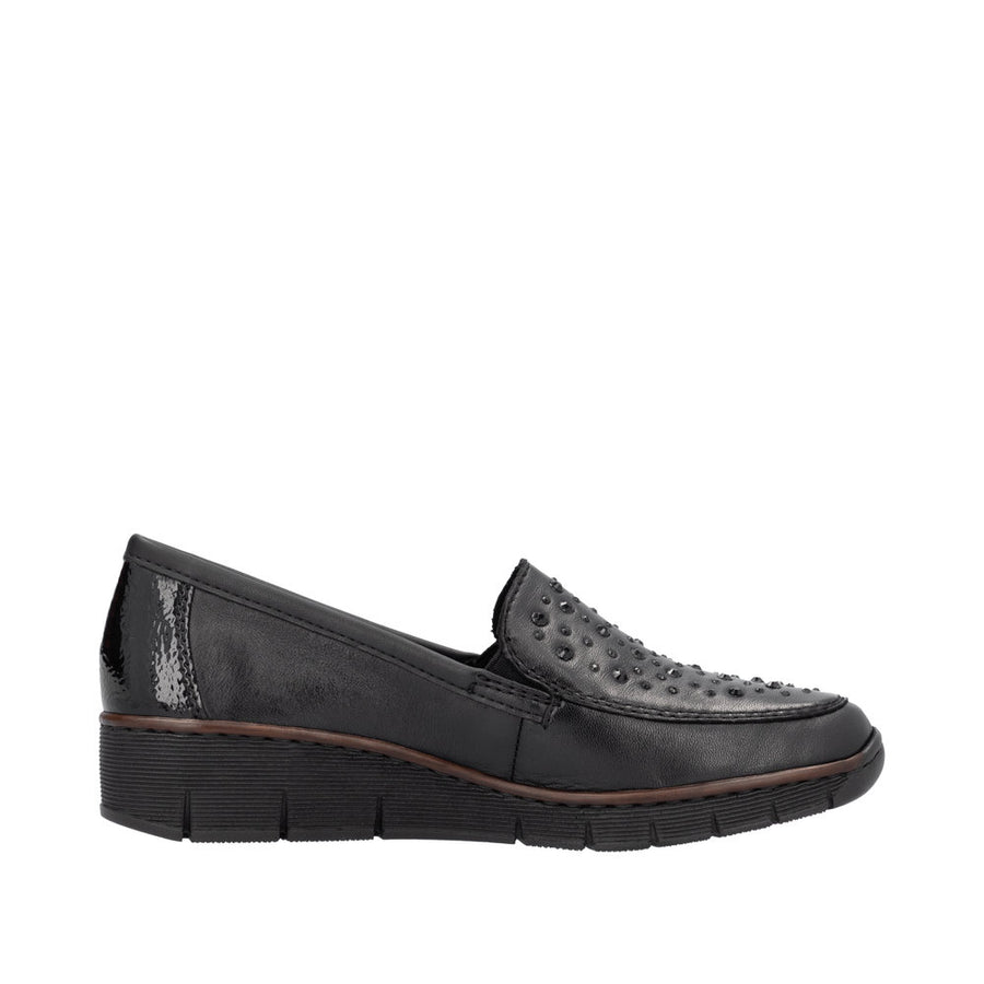 Rieker 53752 Ladies Shoe-Black