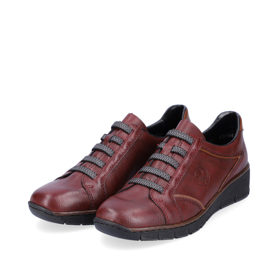 Rieker 53756 Shoes-Wine