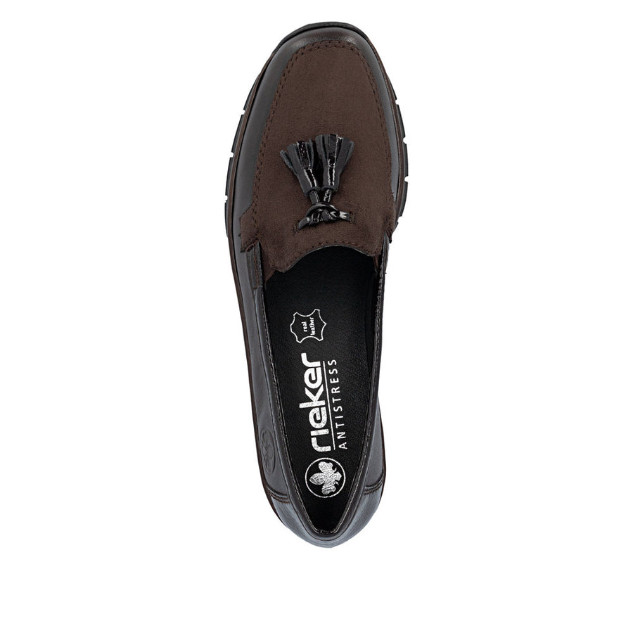 Rieker 53771-25 Ladies' Shoes-Mocca