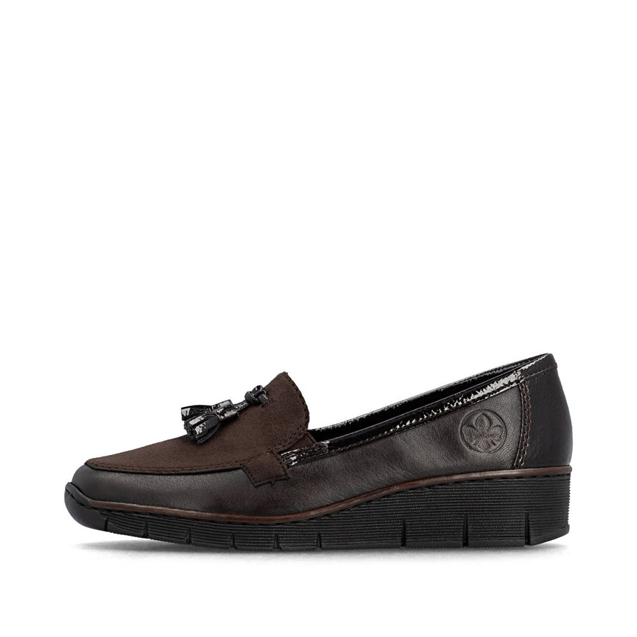 Rieker 53771-25 Ladies' Shoes-Mocca