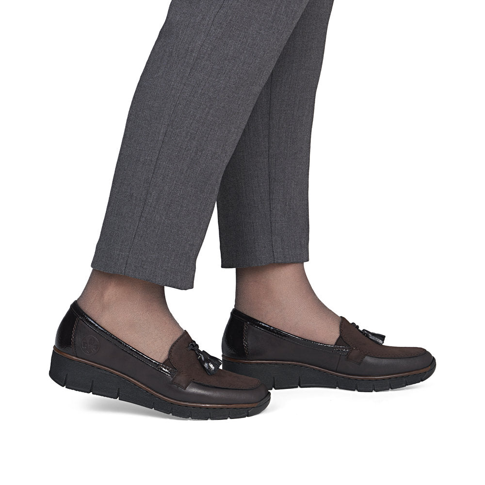 Rieker 53771-25 Ladies' Shoes-Mocca