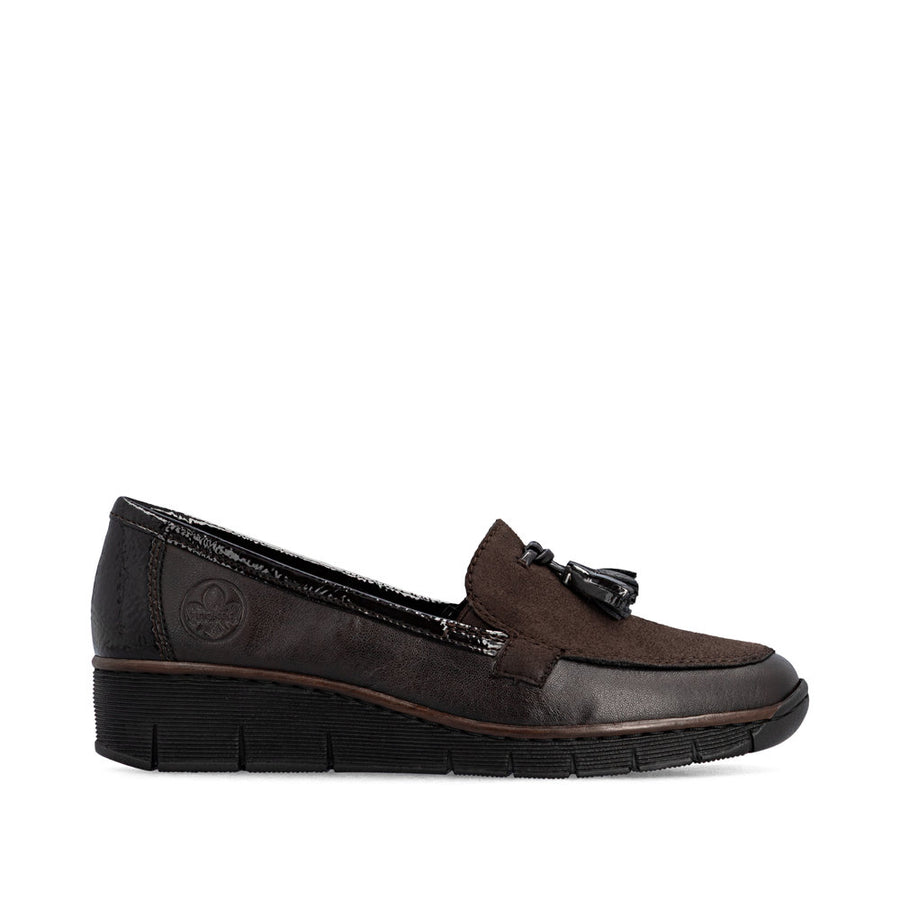 Rieker 53771-25 Ladies' Shoes-Mocca