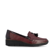 Rieker 53771-35 Ladies' Shoes-Bordo