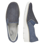 Rieker 53792 Shoes-Jeans Blue