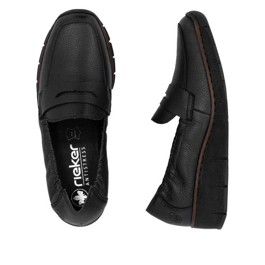 Rieker 53797-00 Shoes-Black