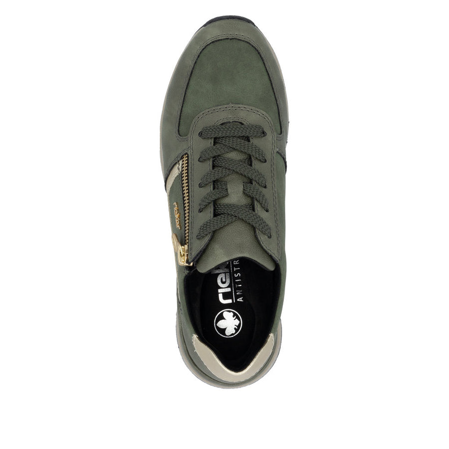 Rieker 58902-54 Ladies' Shoe-Olive