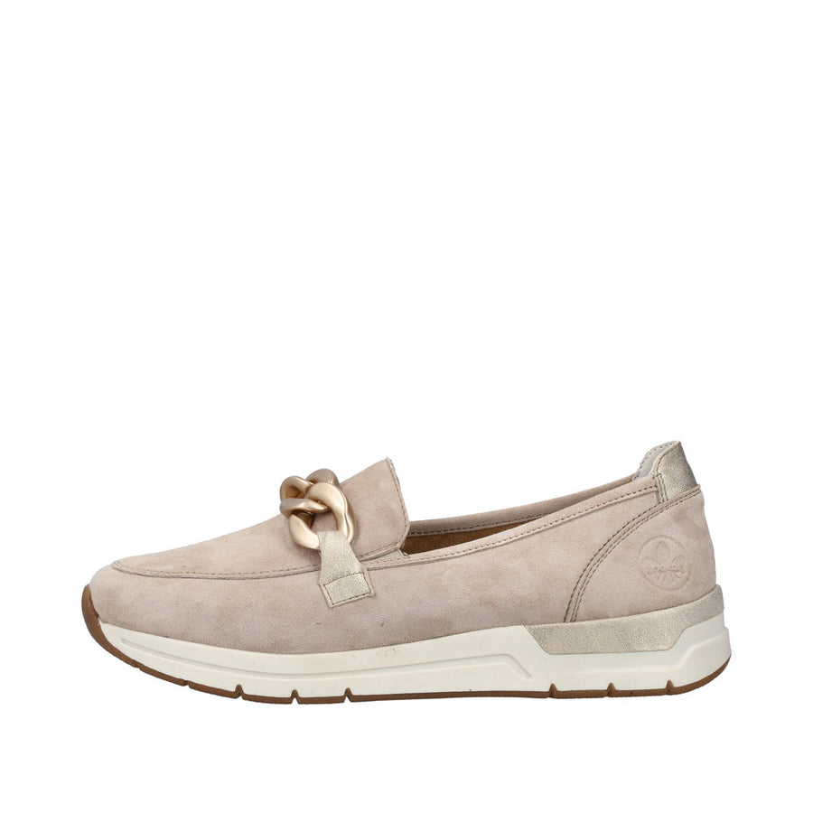 Rieker 58944 Shoes-Ice/Beige