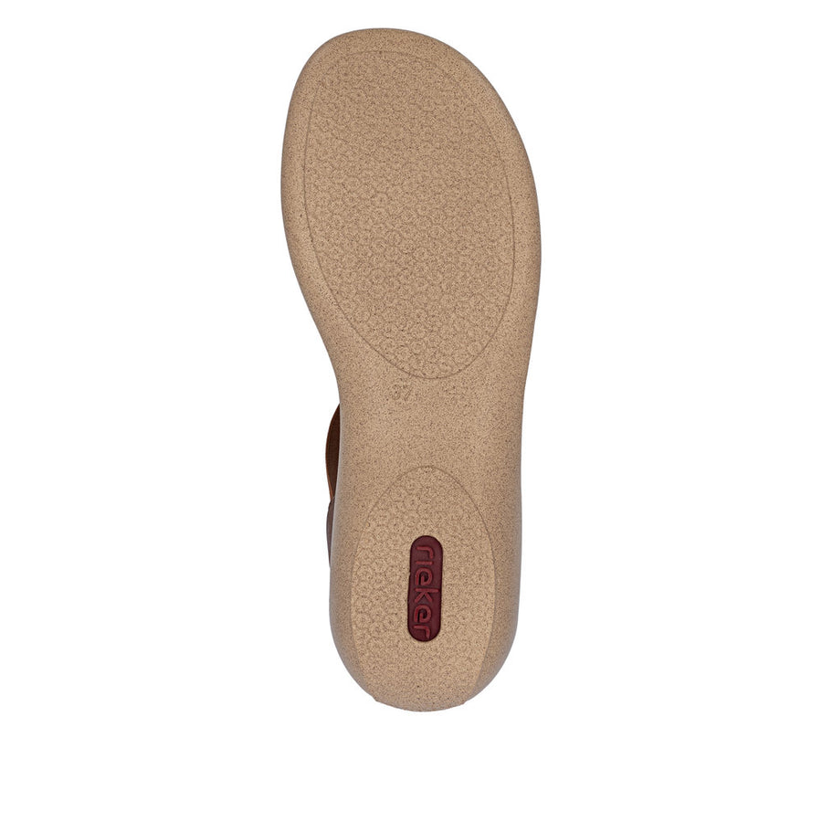 Rieker 61850-24 Ladies' Sandals-Tan