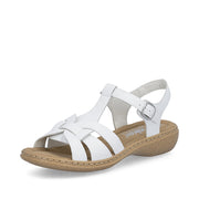 Rieker 61853-80 Ladies Sandals-White