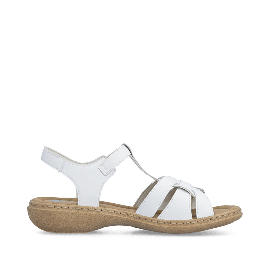 Rieker 61853-80 Ladies Sandals-White