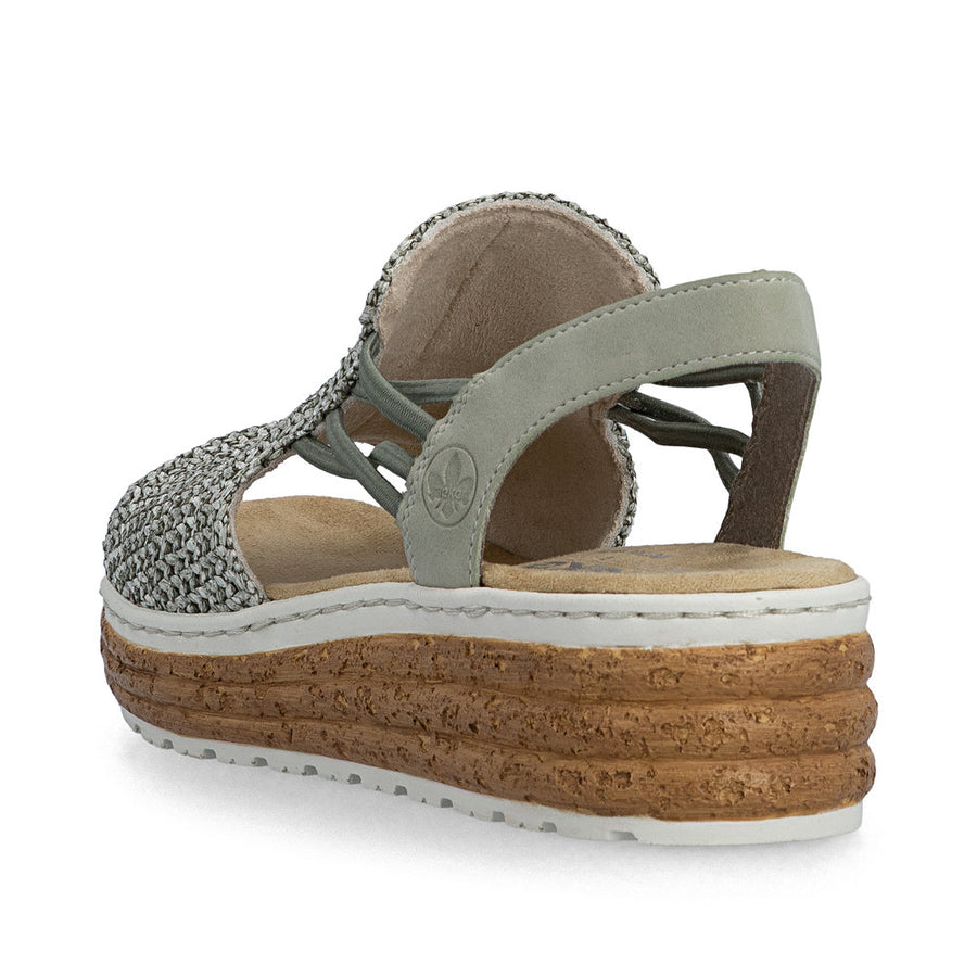 Rieker 62741-52 Ladies Sandals-Sage