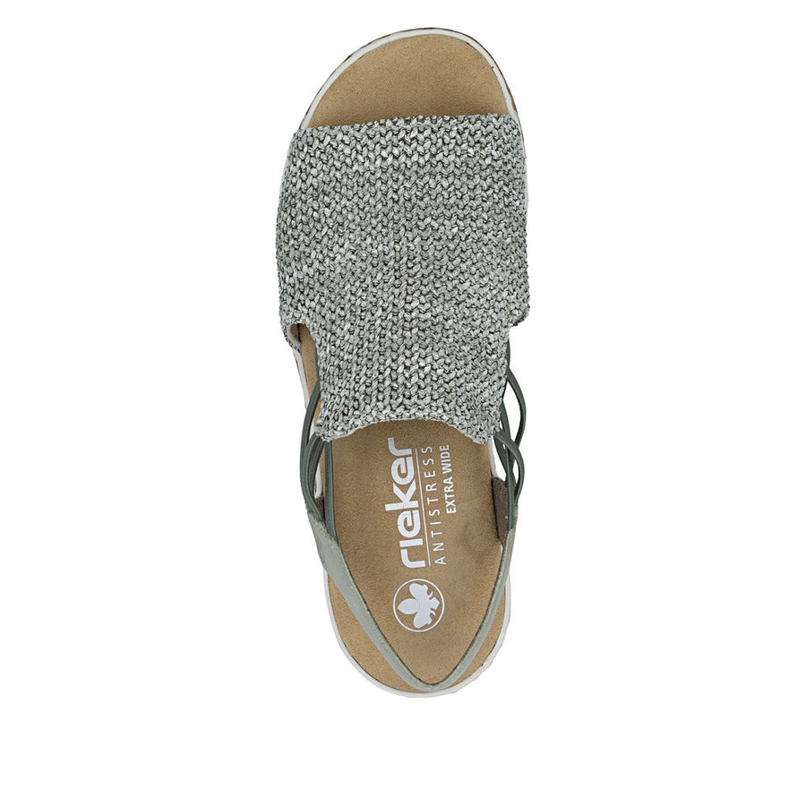 Rieker 62741-52 Ladies Sandals-Sage