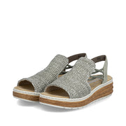 Rieker 62741-52 Ladies Sandals-Sage