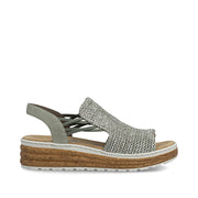 Rieker 62741-52 Ladies Sandals-Sage