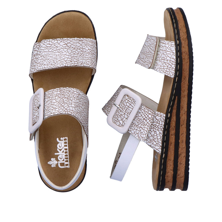 Rieker 62950 Sandals-White