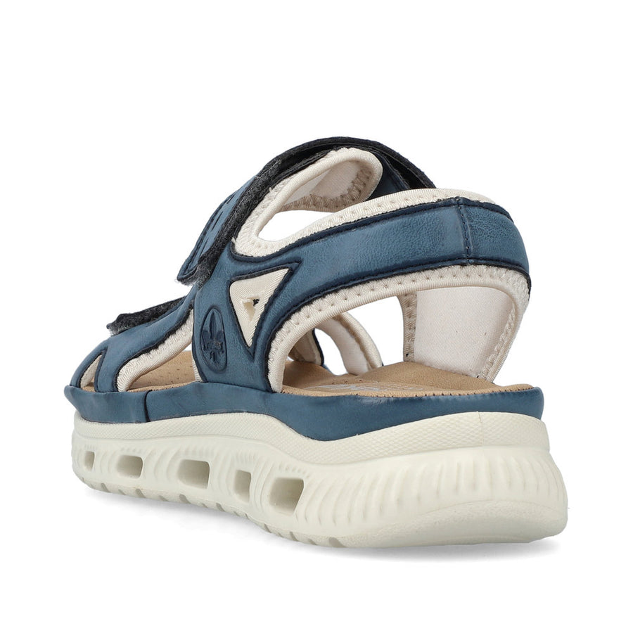 Rieker 64066-14 Ladies Sandals-Navy
