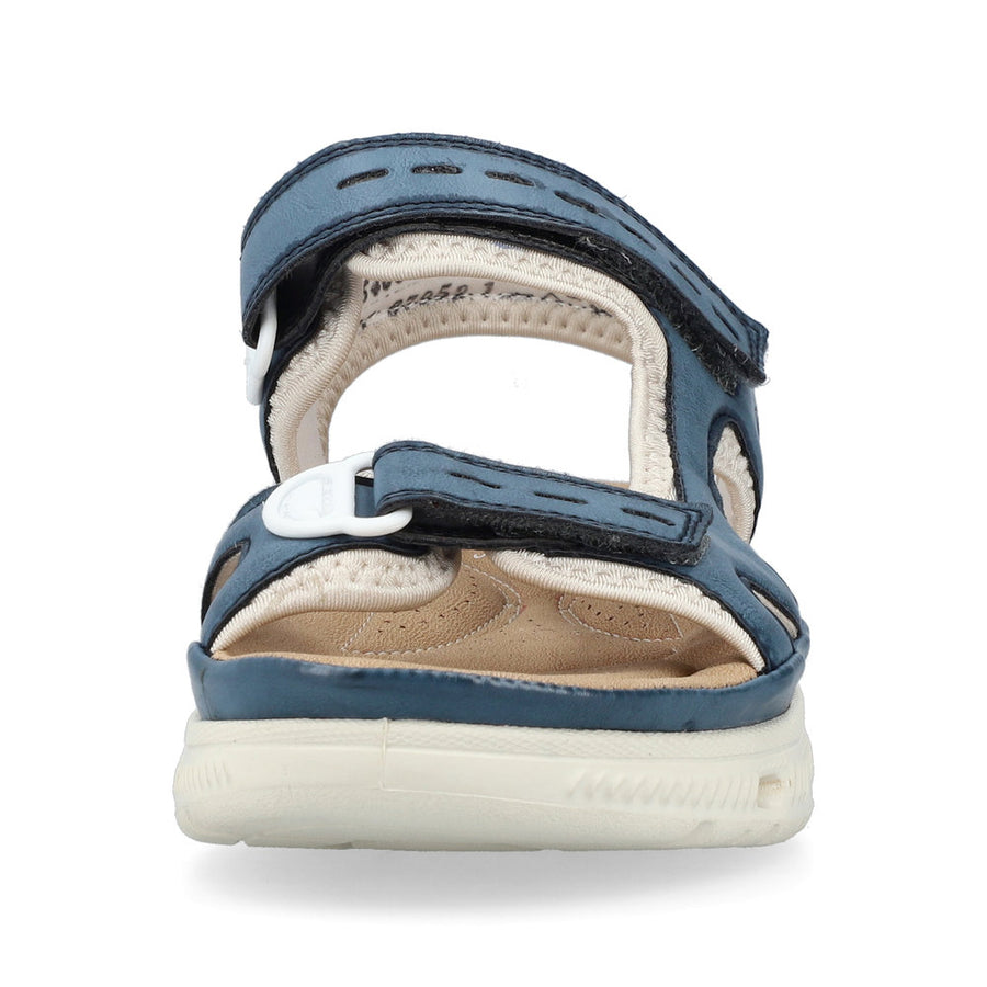 Rieker 64066-14 Ladies Sandals-Navy