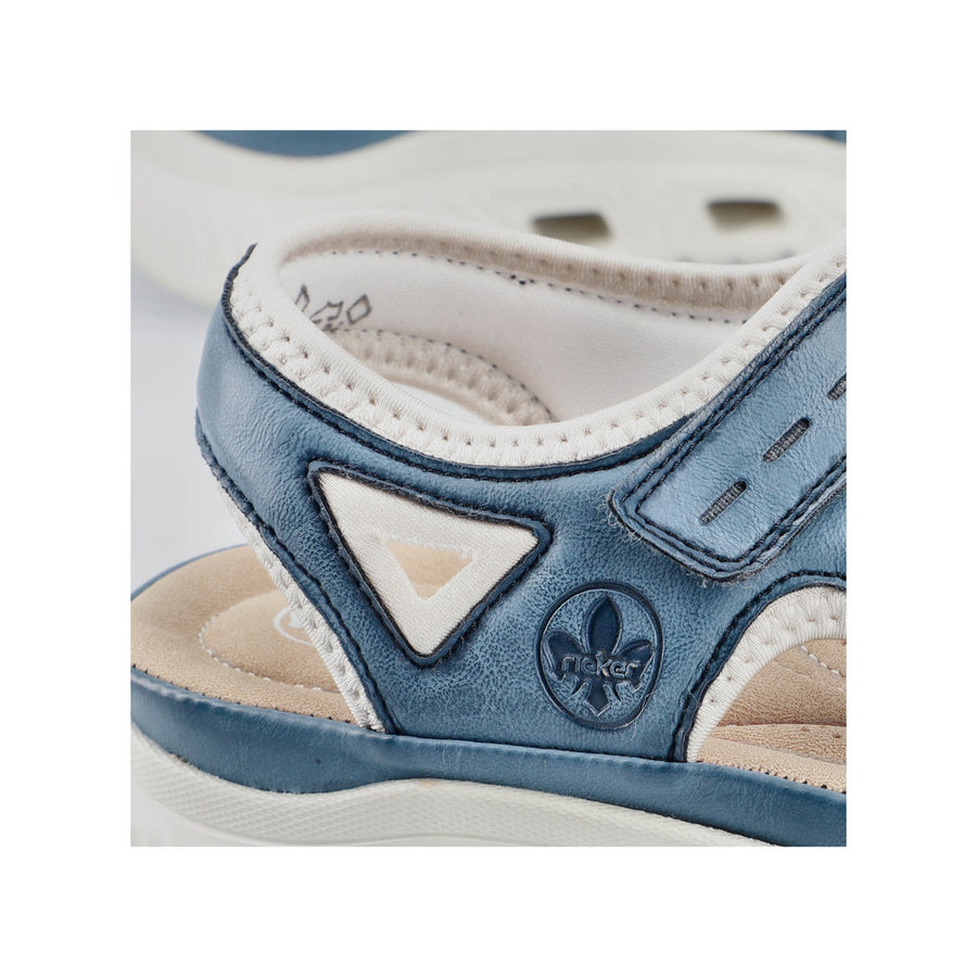 Rieker 64066-14 Ladies Sandals-Navy