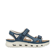 Rieker 64066-14 Ladies Sandals-Navy