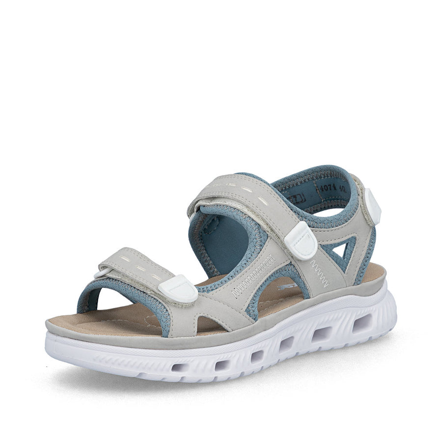 Rieker 64074-40 Ladies' Sandals-Grey Multi