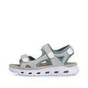 Rieker 64074-40 Ladies' Sandals-Grey Multi