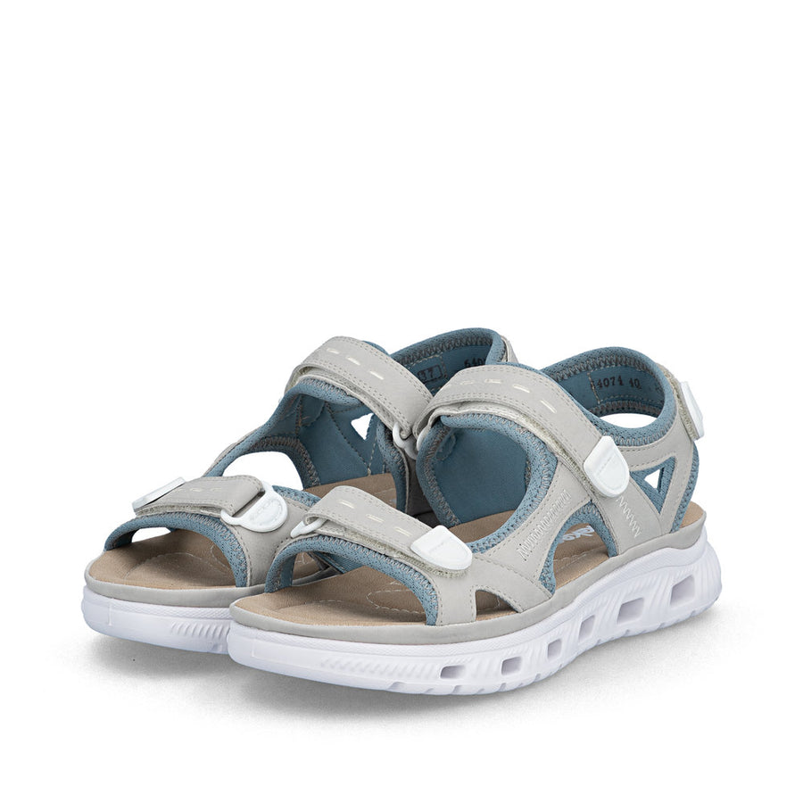 Rieker 64074-40 Ladies' Sandals-Grey Multi