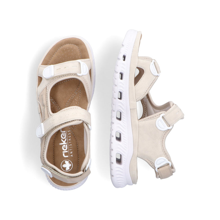 Rieker 64074 Sandals-Cream