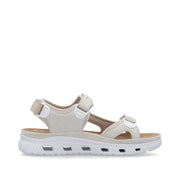Rieker 64074-60 Ladies' Sandals-Cream