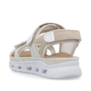 Rieker 64074-60 Ladies' Sandals-Cream