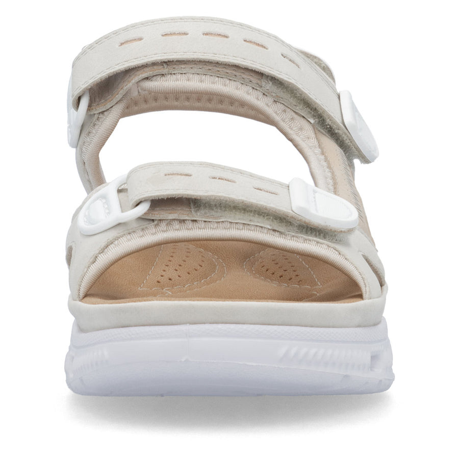 Rieker 64074-60 Ladies' Sandals-Cream