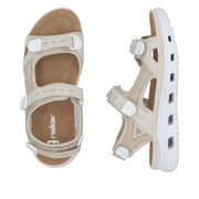 Rieker 64074-60 Ladies' Sandals-Cream