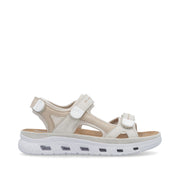 Rieker 64074-60 Ladies' Sandals-Cream