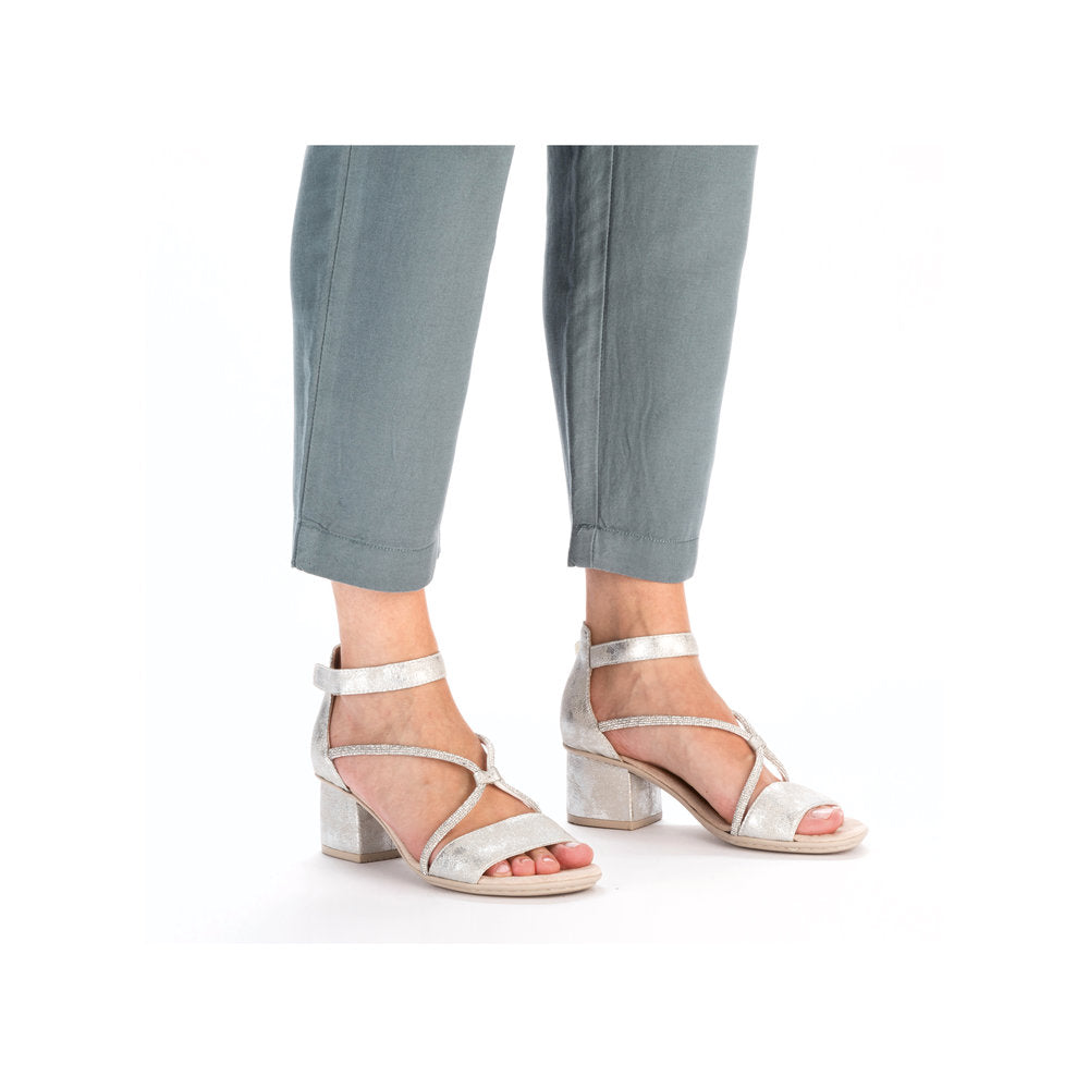 Rieker 64654-40 Sandals-Silver