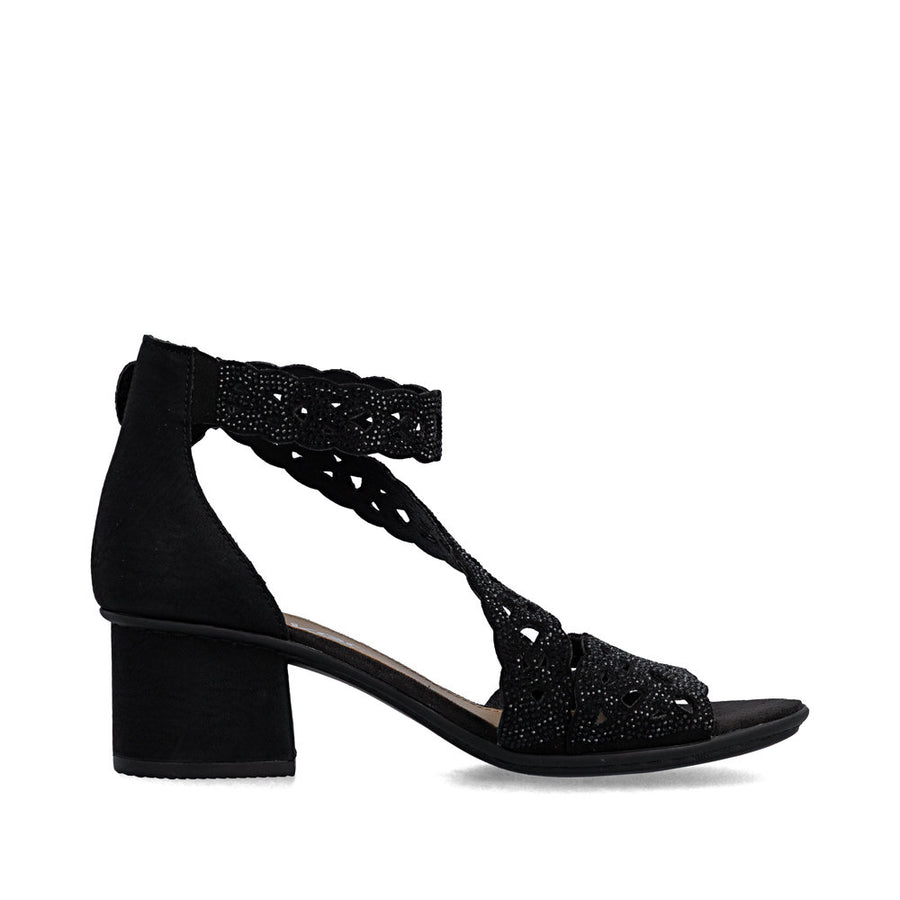 Rieker 64657-00 Sandals-Black