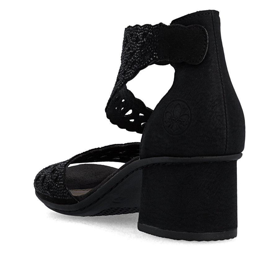 Rieker 64657-00 Sandals-Black