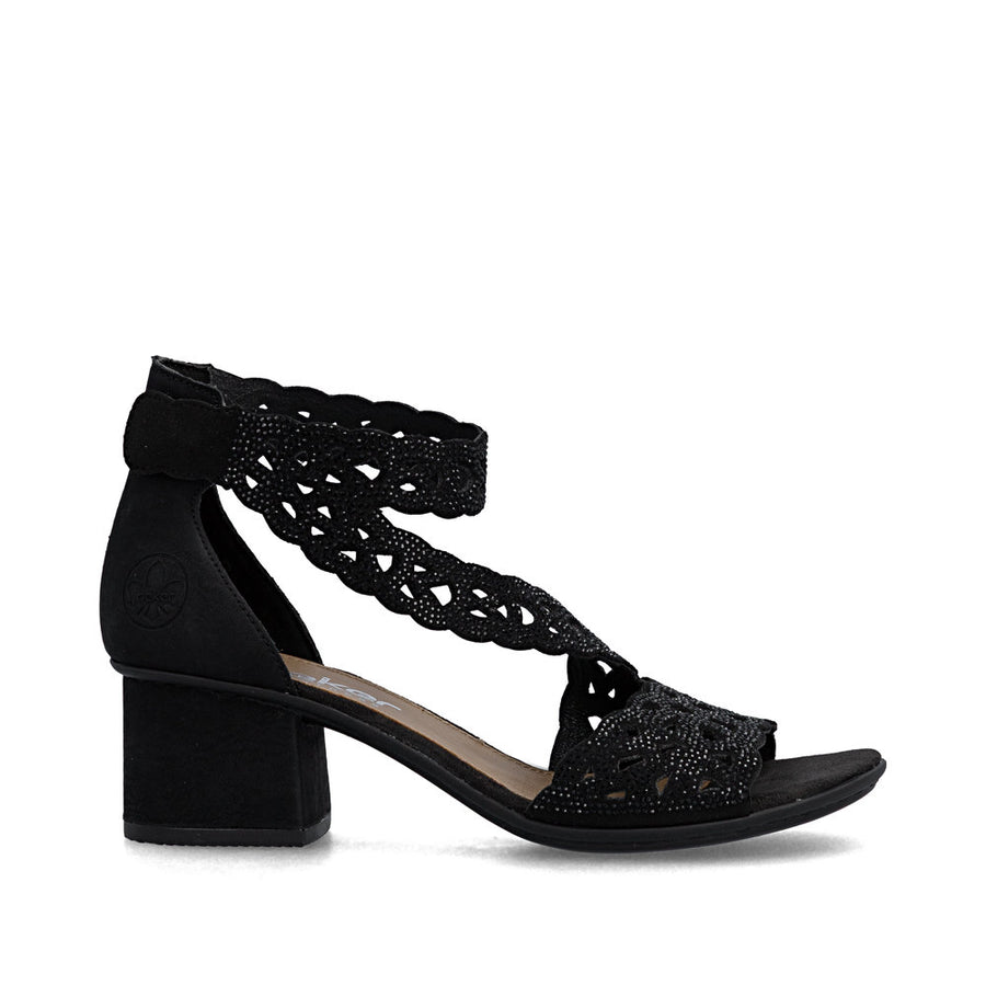Rieker 64657-00 Sandals-Black