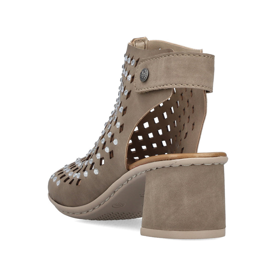 Rieker 64777-64 Heels-Taupe