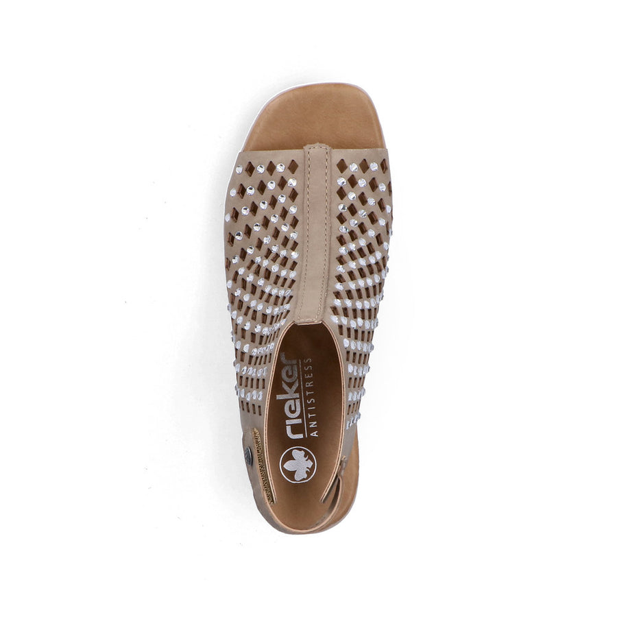 Rieker 64777-64 Heels-Taupe