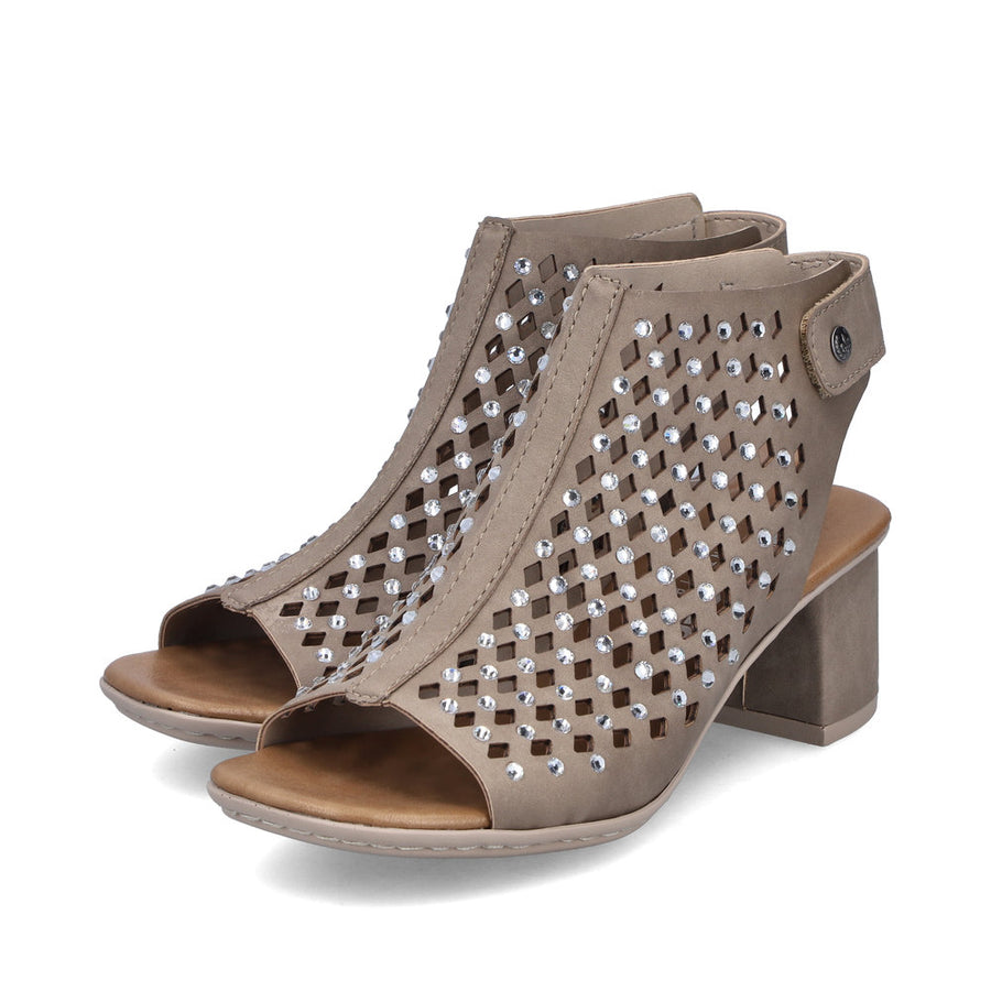 Rieker 64777-64 Heels-Taupe