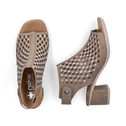 Rieker 64777-64 Heels-Taupe