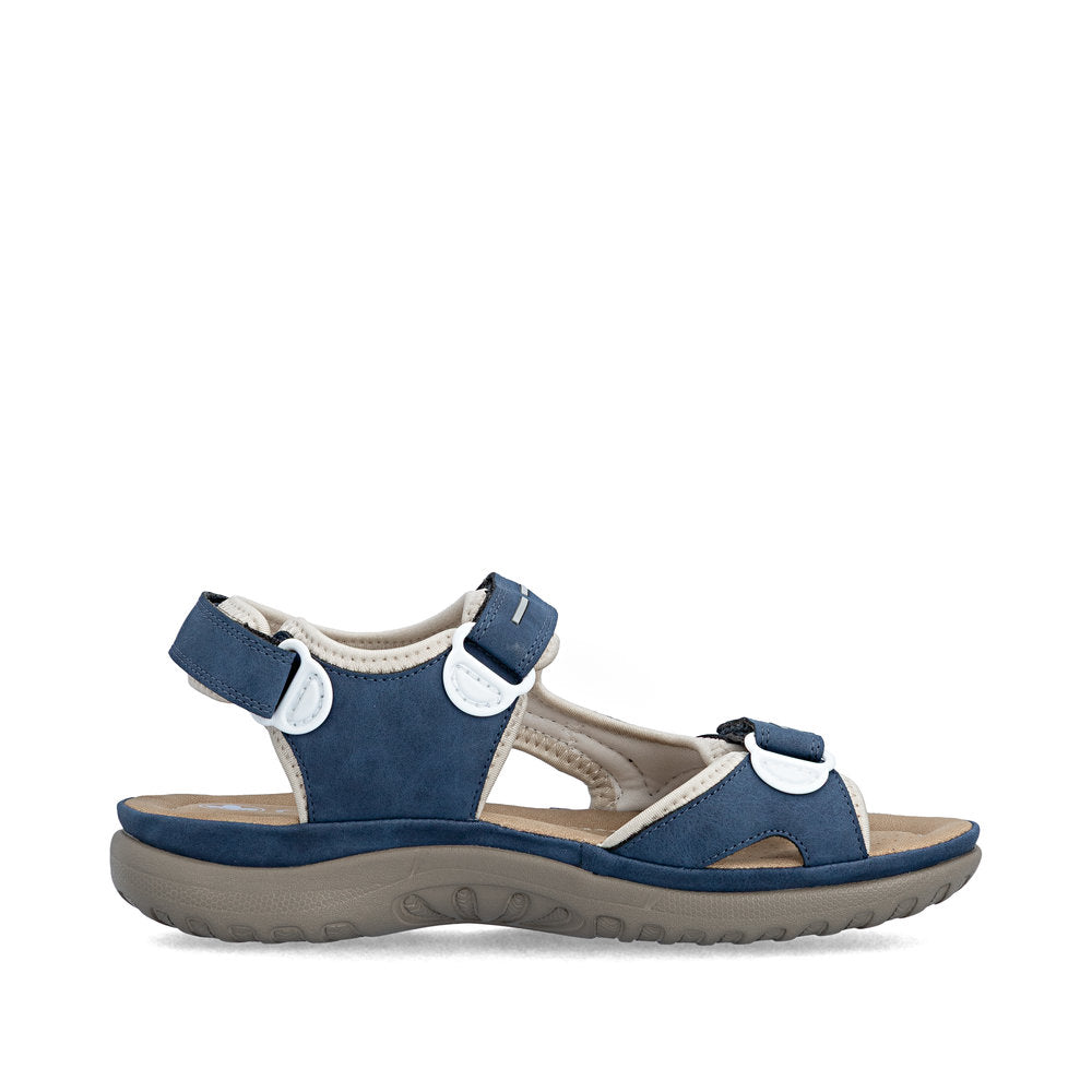 Rieker 64856-14 Ladies' Sandals-Navy